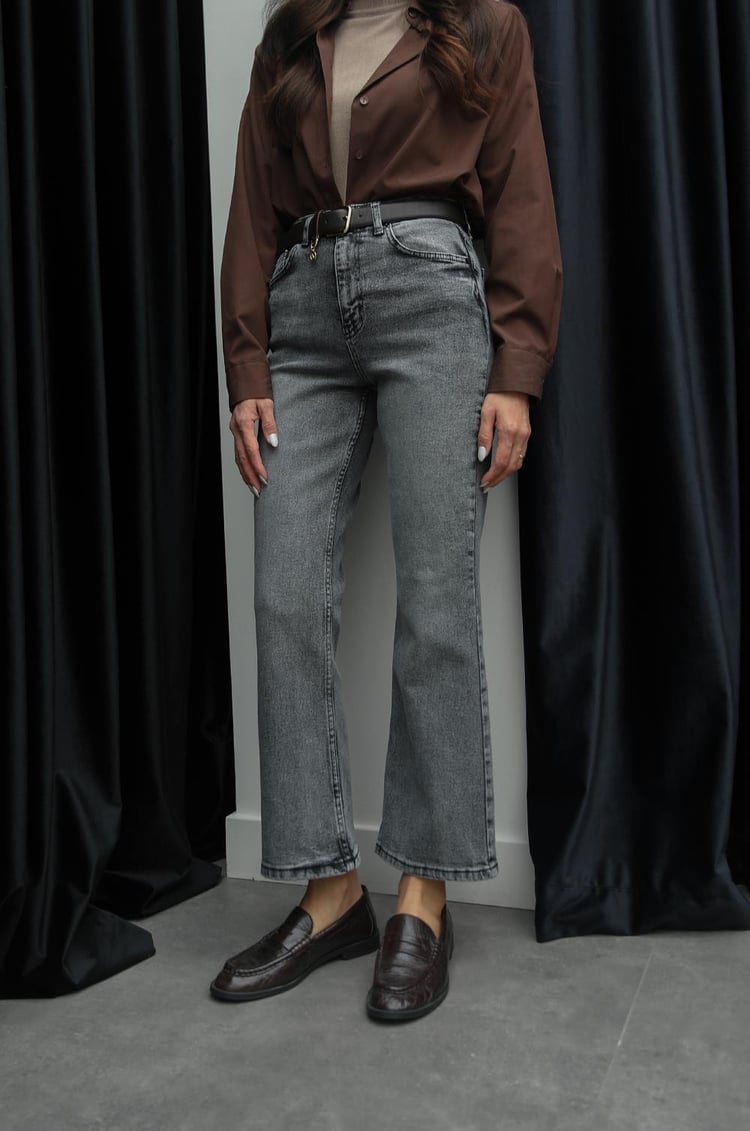 Gri Palma Flare Jean