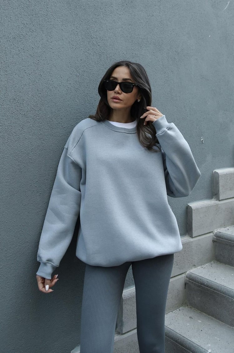 Gri Tove Basic Sweatshirt