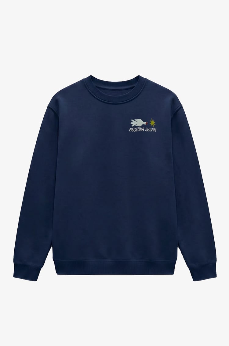 Lacivert Agustina Shuan Baskılı Sweatshirt