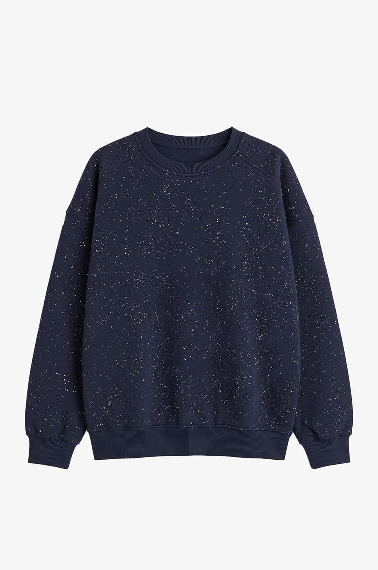 Lacivert Simli Sweatshirt
