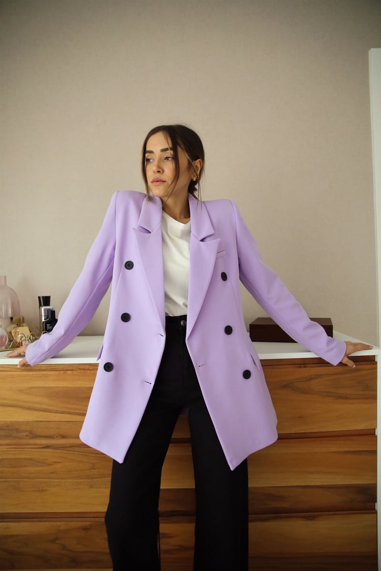 Lila Blazer Ceket
