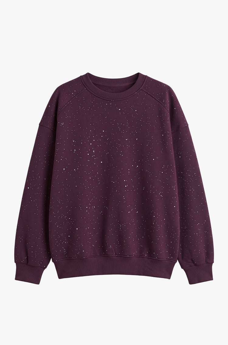 Mor Simli Sweatshirt