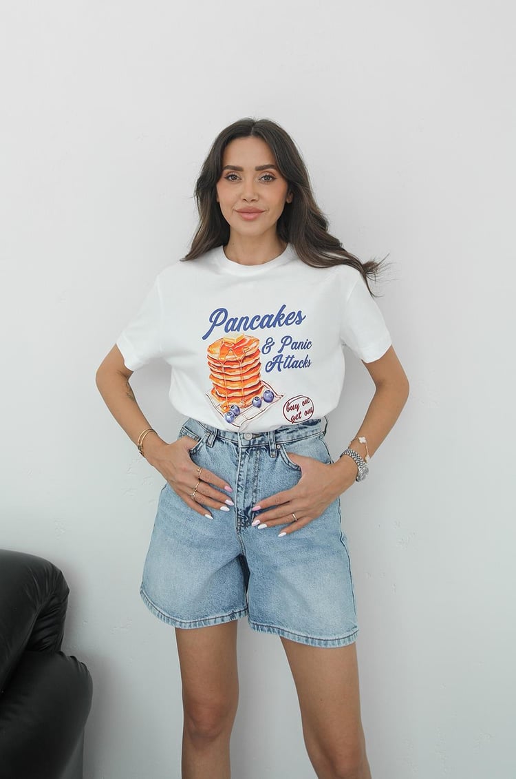 Pancakes Baskılı Tişört