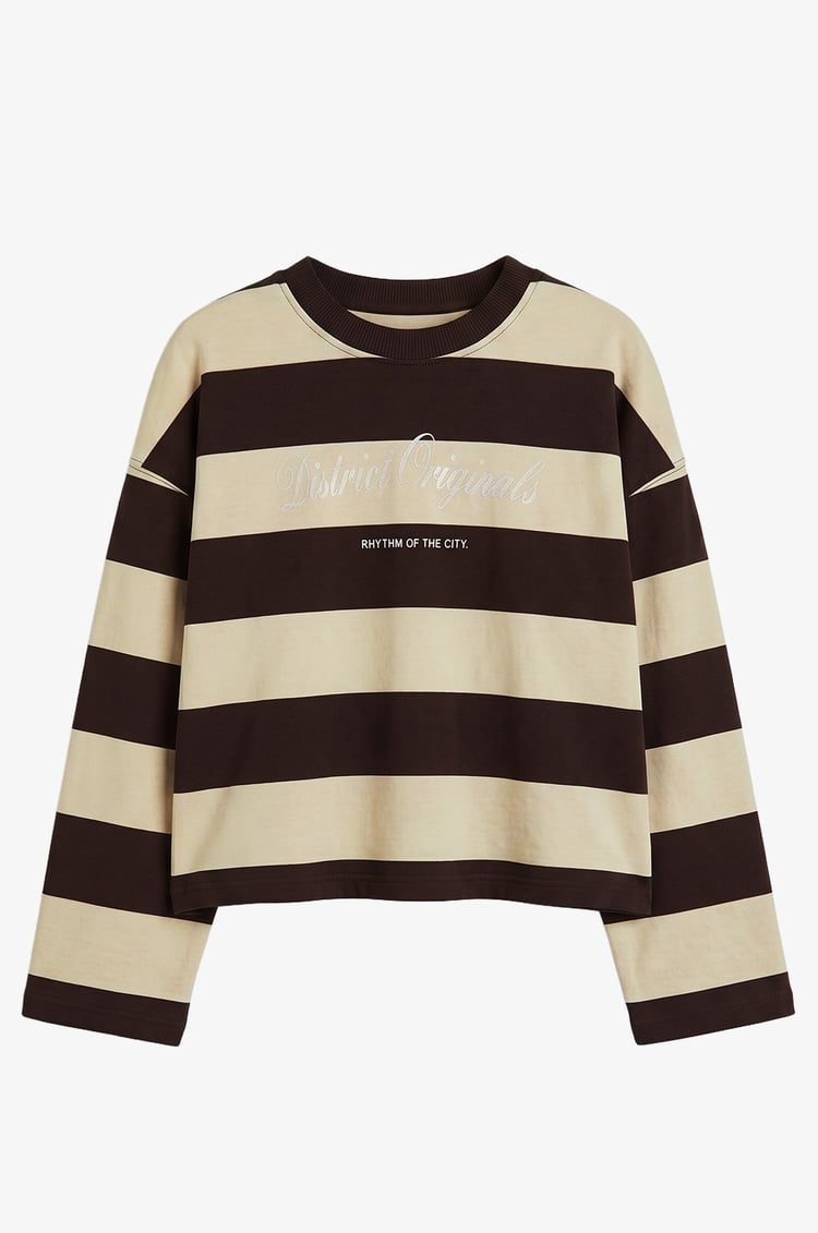 Sarı District Originals Baskılı Sweatshirt