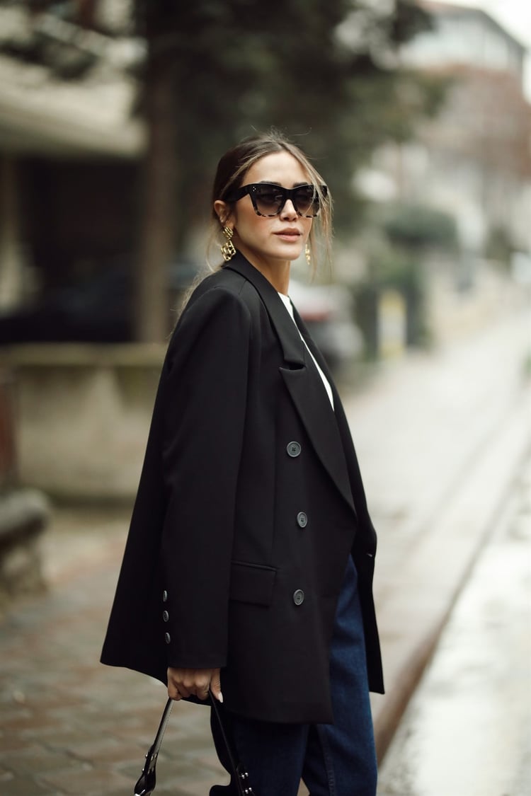 Siyah Blazer Ceket