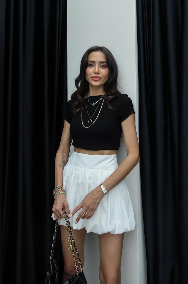 Siyah Ebba Ters Dikişli Bluz