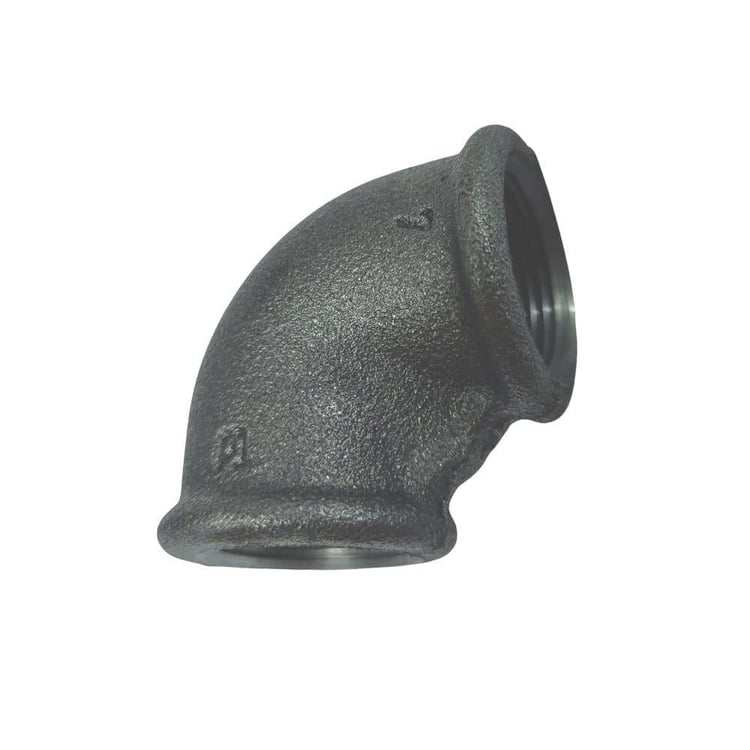 3/4 Siyah Dirsek DN20