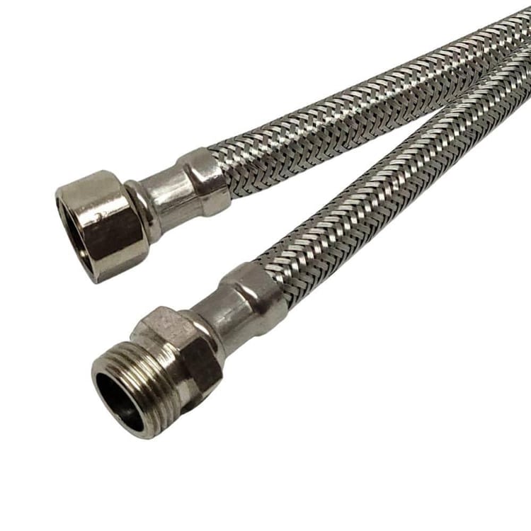 3/8x3/8 Nipelli 40 cm Su Bağlantı Flex Hortumu