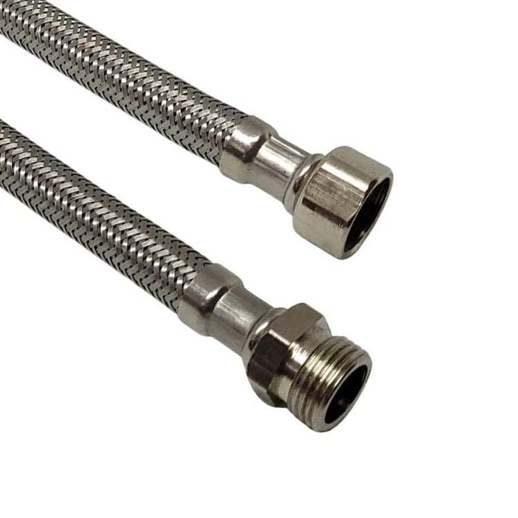 3/8x3/8 Nipelli 40 cm Su Bağlantı Flex Hortumu