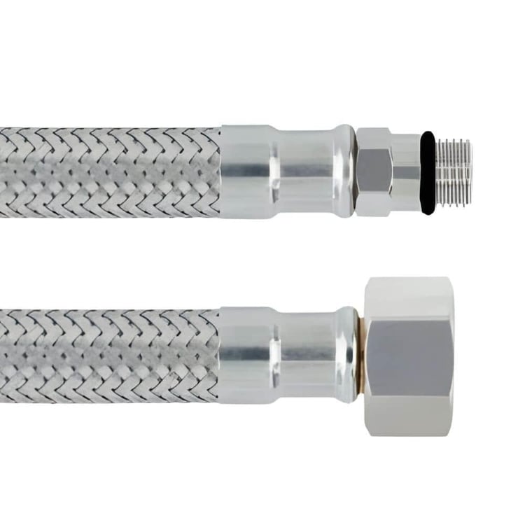 3/8xM10 Kısa-80 cm Batarya Bağlantı Flex Hortumu