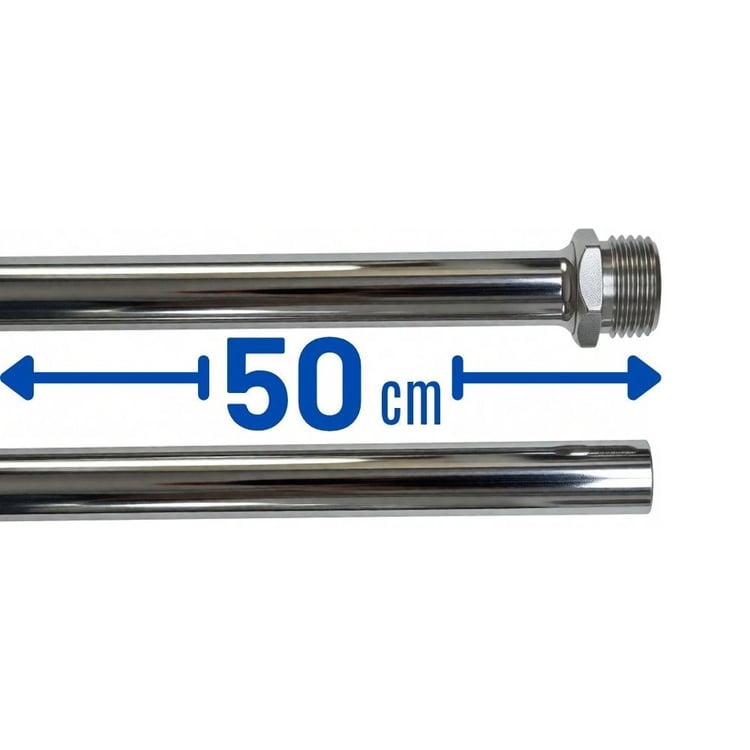 50 cm Nipelli Çubuk Radyatör Bağlantı Borusu 1/2x16 mm