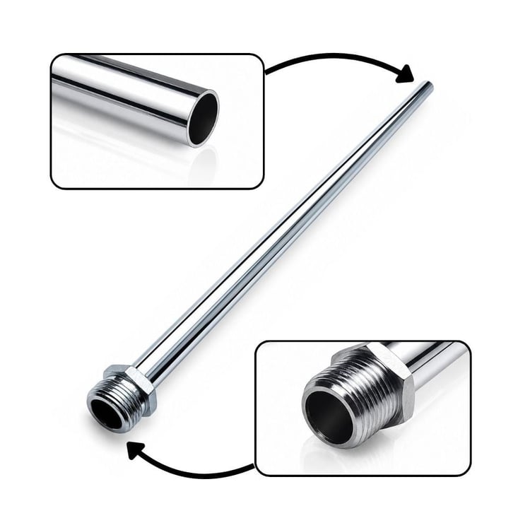 50 cm Nipelli Çubuk Radyatör Bağlantı Borusu 1/2x16 mm