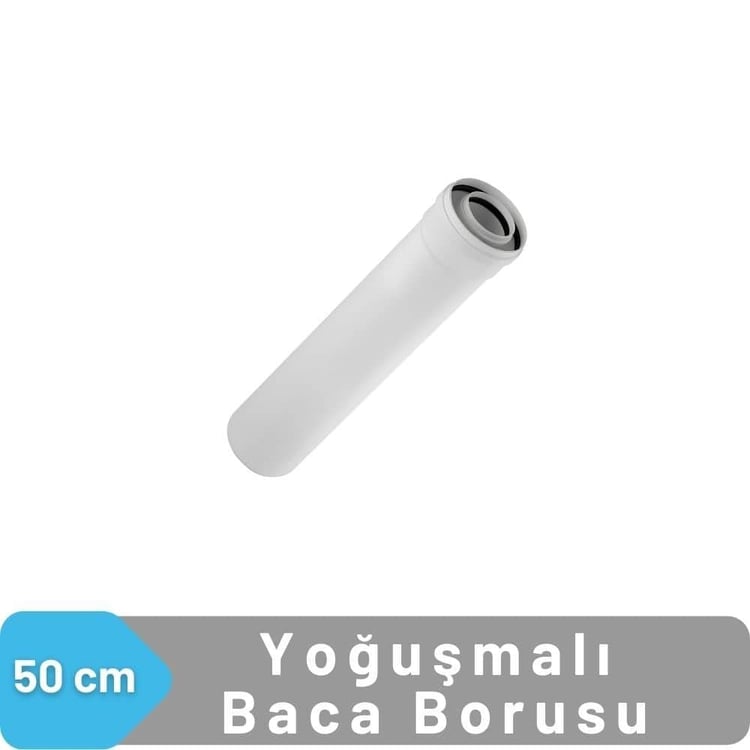 50 cm Yoğuşmalı Kombi Baca Uzatma Borusu (Markasız)