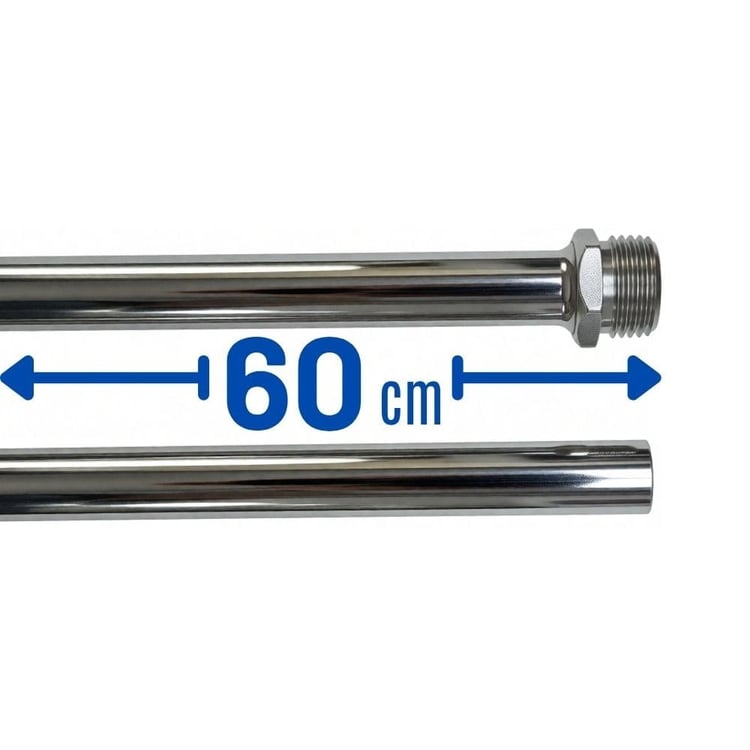 60 cm Nipelli Çubuk Radyatör Bağlantı Borusu 1/2x16 mm