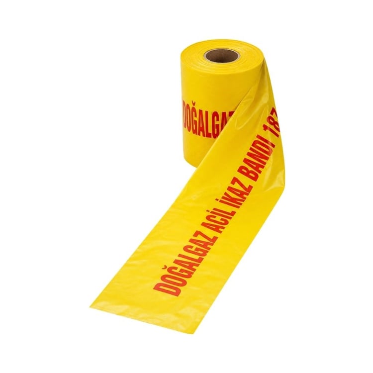 Doğalgaz Acil İkaz Bandı (187 Yazılı)- 20 cm x metre