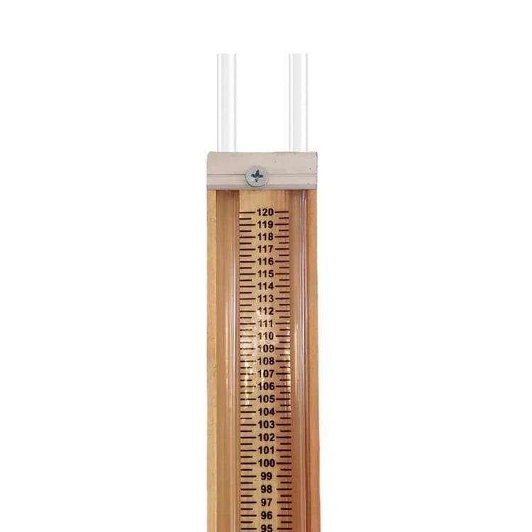 Doğalgaz Test Aleti-Ahşap U Manometre-Hortumlu-120 mbar