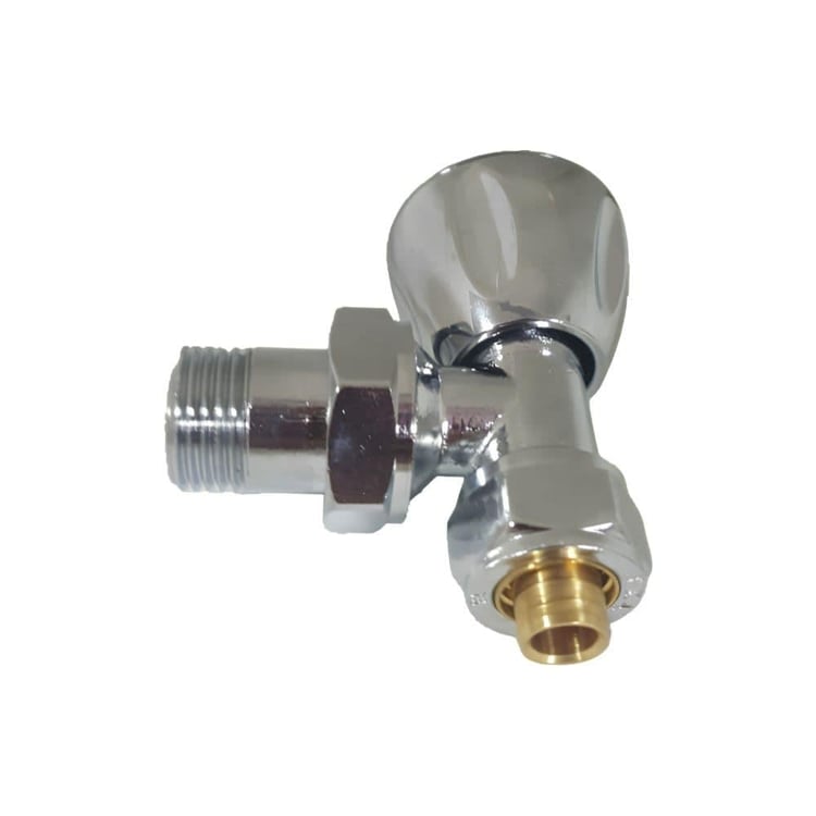 Eca RV3 Krom Pex Köşe Radyatör Vanası 1/2x16 mm