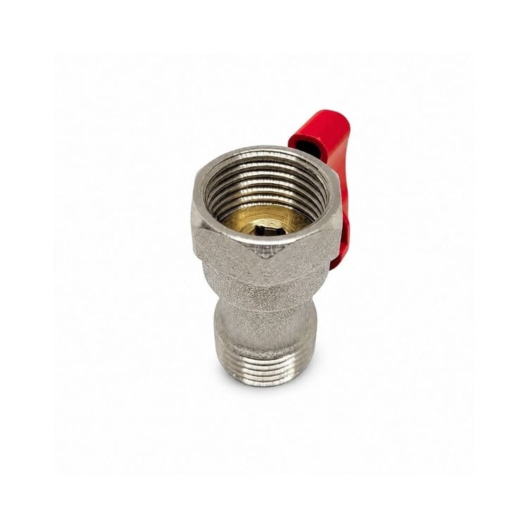 Ekonomik Mini Küresel Vana 1/2 Kırmızı