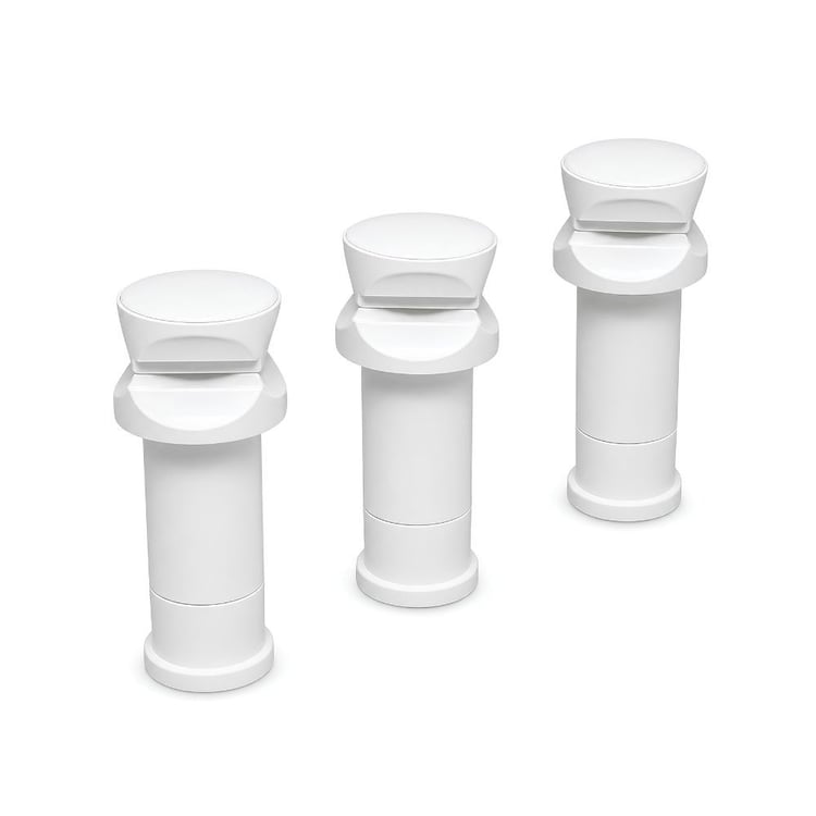 Havlupan Montaj Seti - Beyaz - 3 lü Banyopan Askı Seti