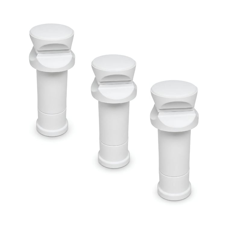 Havlupan Montaj Seti - Beyaz - 3 lü Banyopan Askı Seti