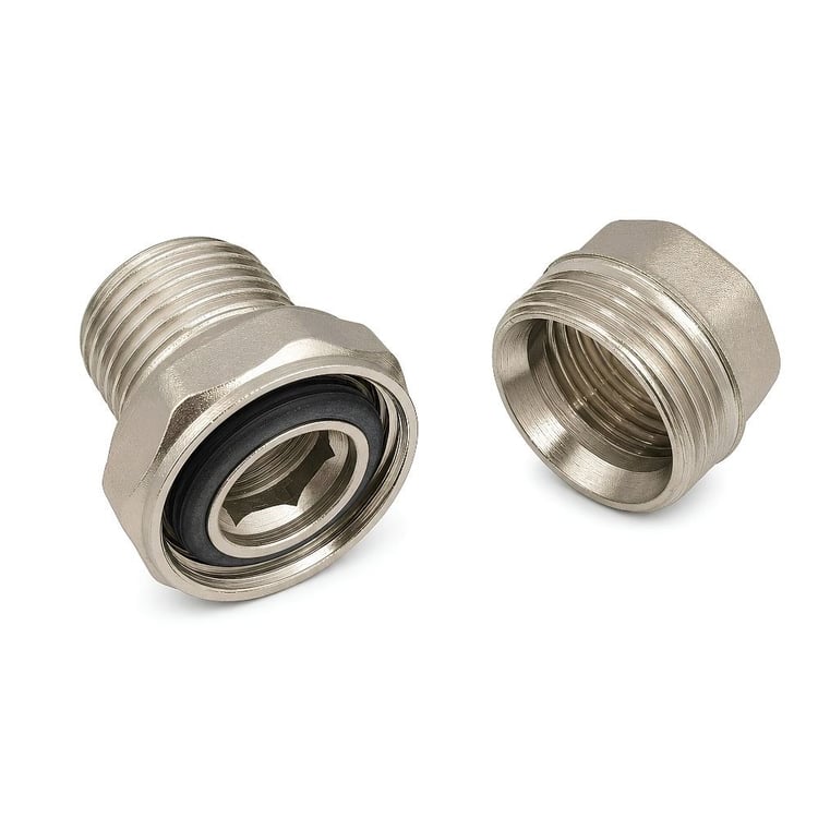 Kalde Düz Rakor Pirinç 1/2”