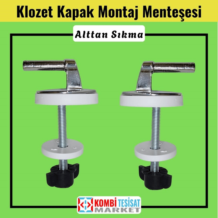 Klozet Kapak Montaj Menteşesi Alttan Sıkma