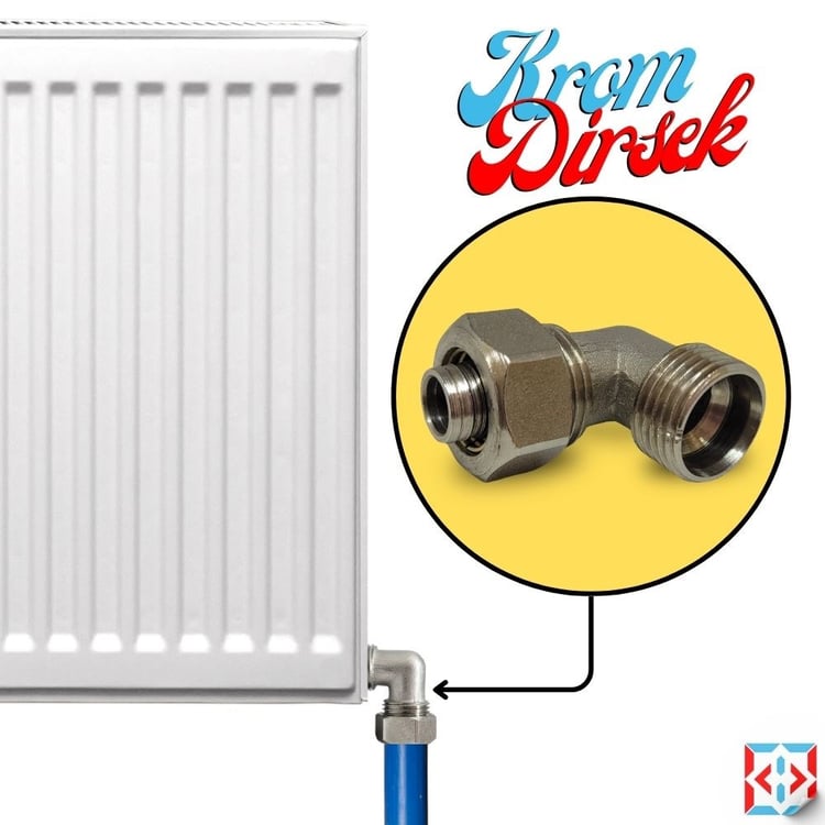 Metal Pex Erkek Dirsek 1/2x16 mm Dış Dişli
