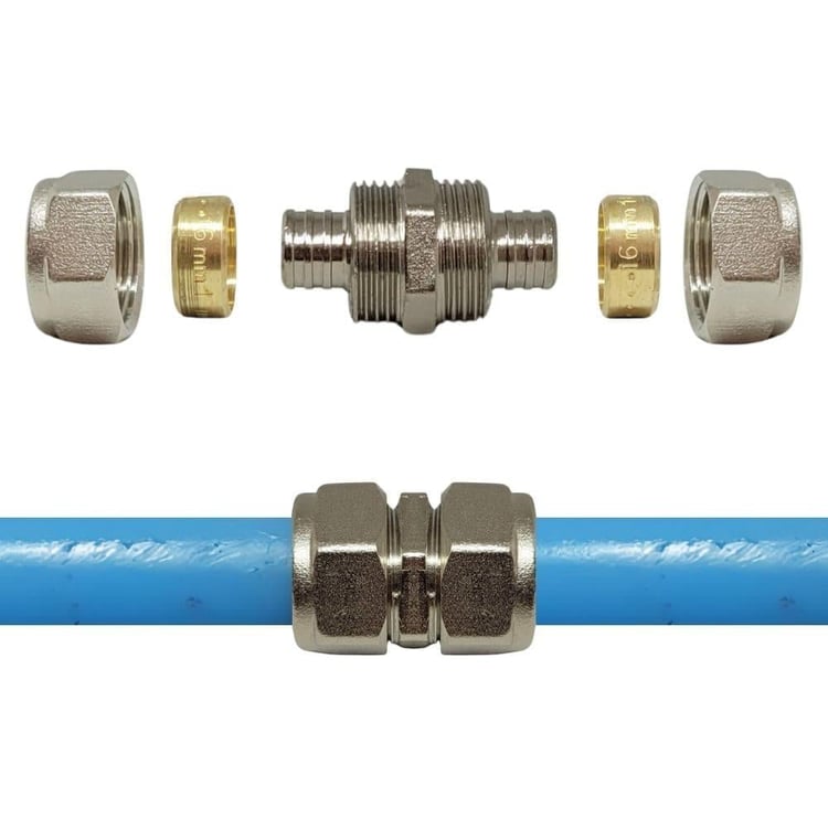 Mobil Pex Boru Ekleme Rekoru Manşonu 16x16 mm