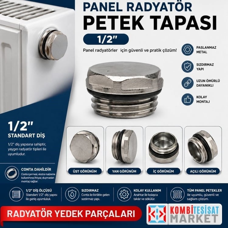 Panel Radyatör - Petek Tapası -1/2