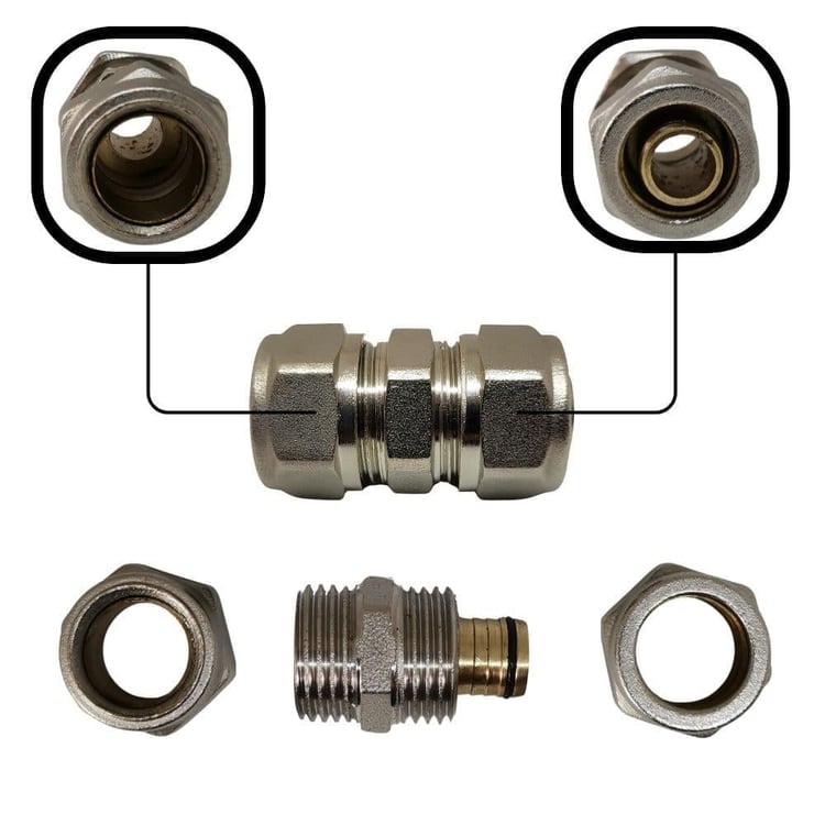 Pex Hortum Bağlantı Rekoru Ø16 x 1/2 Hortum - Boru