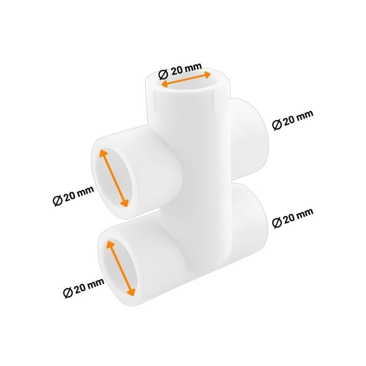 Pprc Bypass Plastik Te 20x20 mm