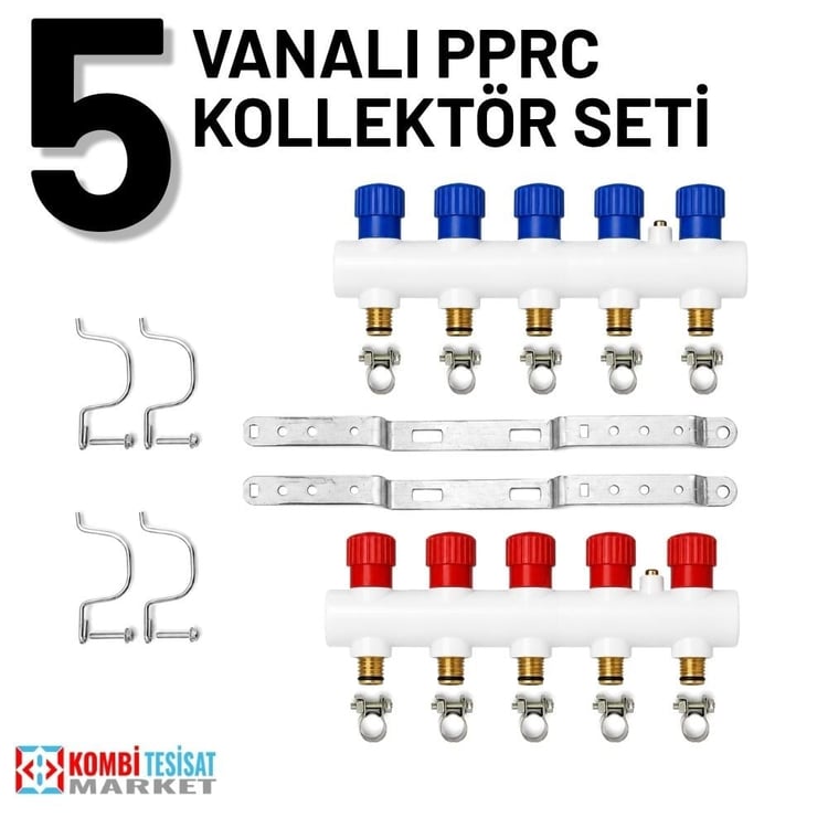 Pprc Kollektör Takımı 5 Ağızlı (Tork Kelepçeler Dahil)