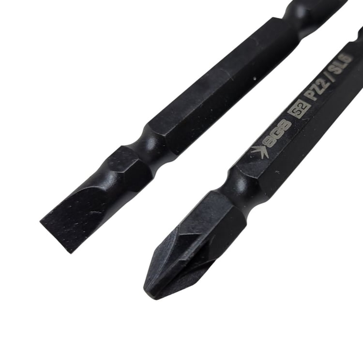 SGS Çift Yönlü Bits Uç Yıldız PZ2-Düz SL6 65mm