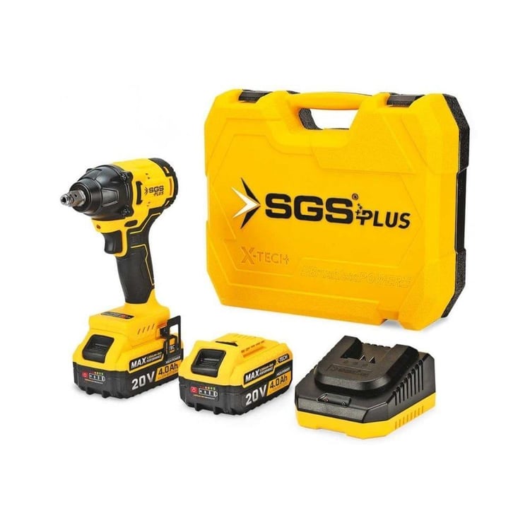 SGS Darbeli Somun Sıkma Seti 330 Nm Tork 20V 1/2” 2x4.0Ah (Kömürsüz Motor)