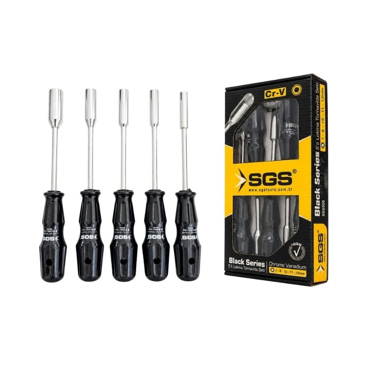 SGS Lokma Tornavida Seti 5 Parça-Black Series