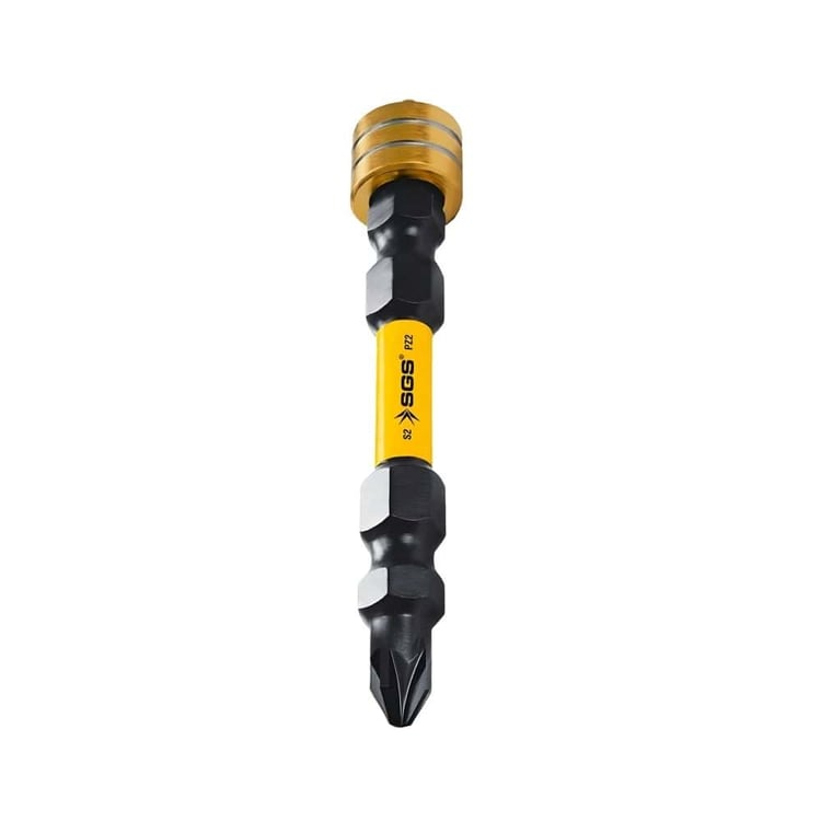 SGS Manyetik Halkalı Çift Yönlü Bits Uç PZ2 Yıldız 65mm