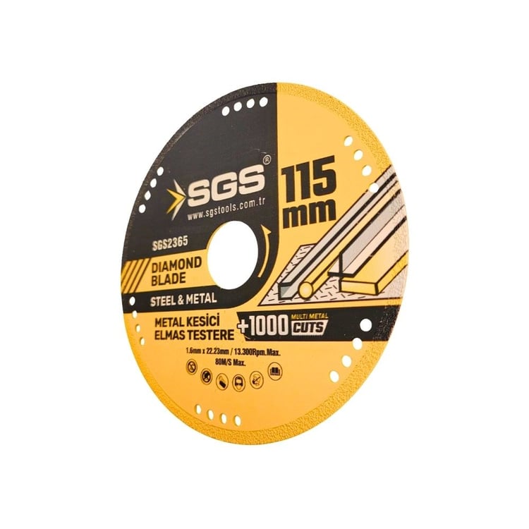 SGS Vakumlu Elmas Multi-Metal Kesici 115 mm