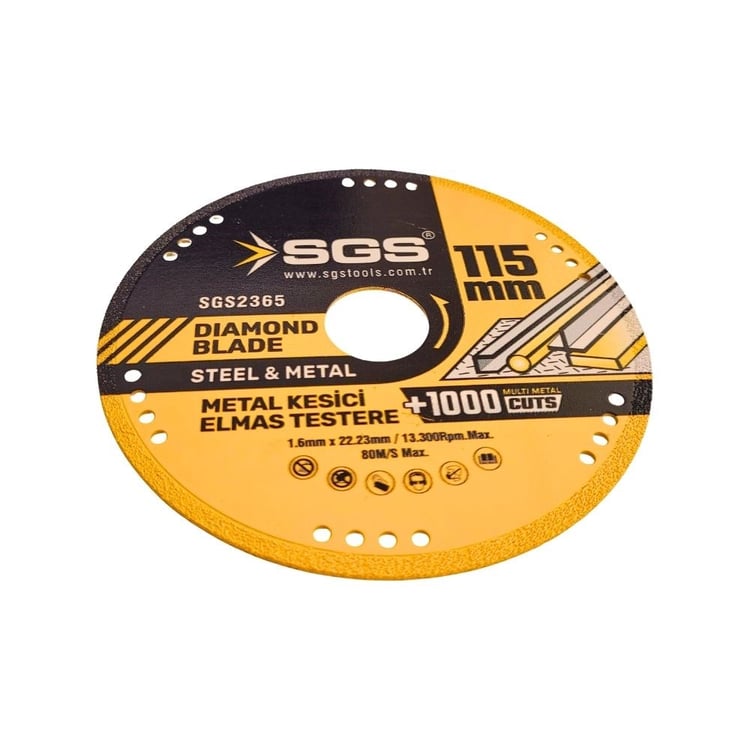 SGS Vakumlu Elmas Multi-Metal Kesici 115 mm