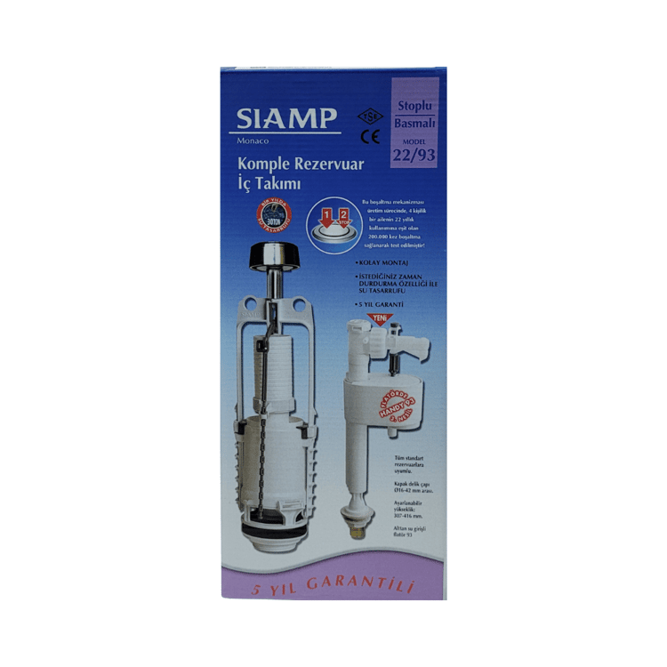 Siamp Rezervuar İç Takımı 22-93 Stoplu Tek Basmalı