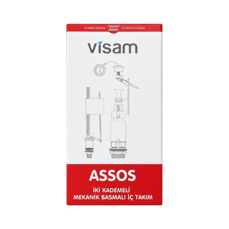 Visam Assos İki Kademeli Basmalı Rezervuar İç Takım 607.001