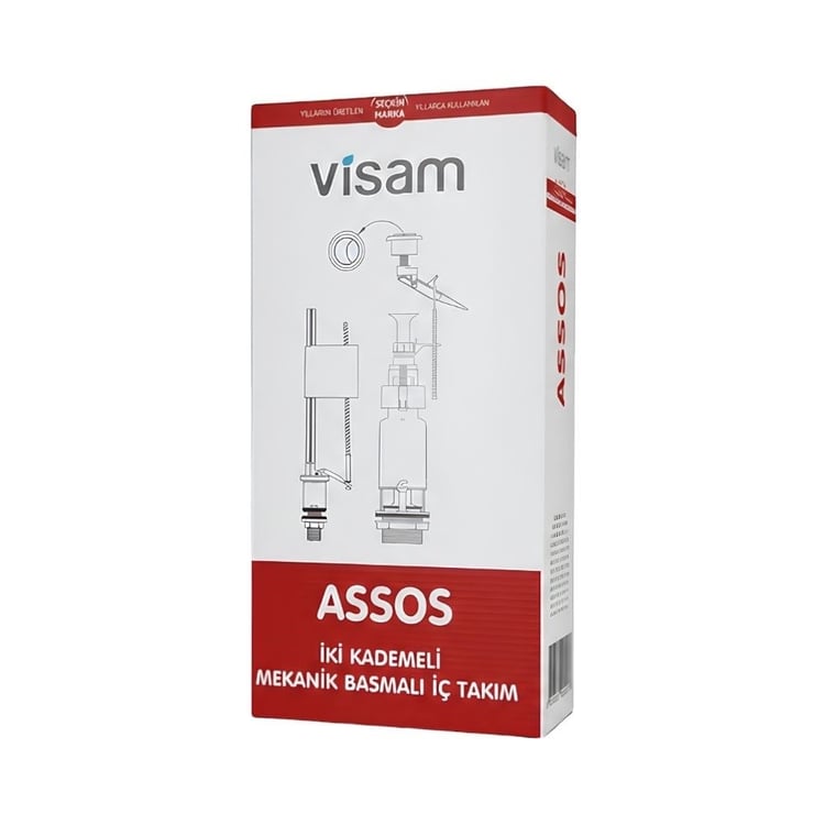 Visam Assos İki Kademeli Basmalı Rezervuar İç Takım 607.001