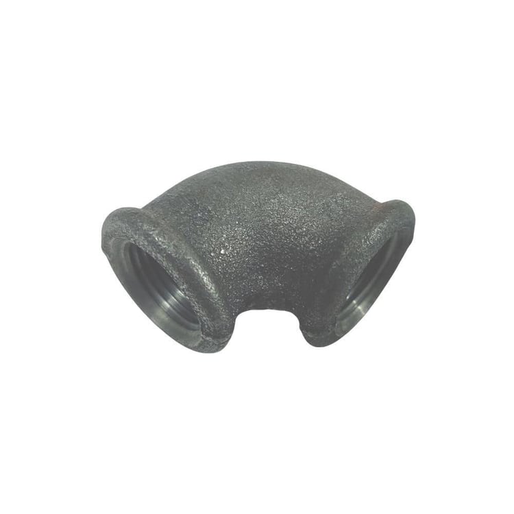 Doğalgaz Fittings Malzemeleri-Trakya Döküm-1/2 Siyah Dirsek DN15-SDR01