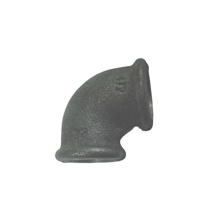Doğalgaz Fittings Malzemeleri-Trakya Döküm-1/2 Siyah Dirsek DN15-SDR01