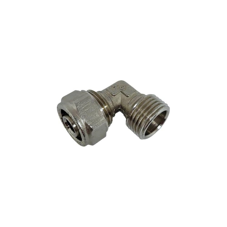 Mobil Tesisat Ek Parçalar-Fırat-1/2x16 mm Pex Dış Dişli Dirsek-pexdd1615
