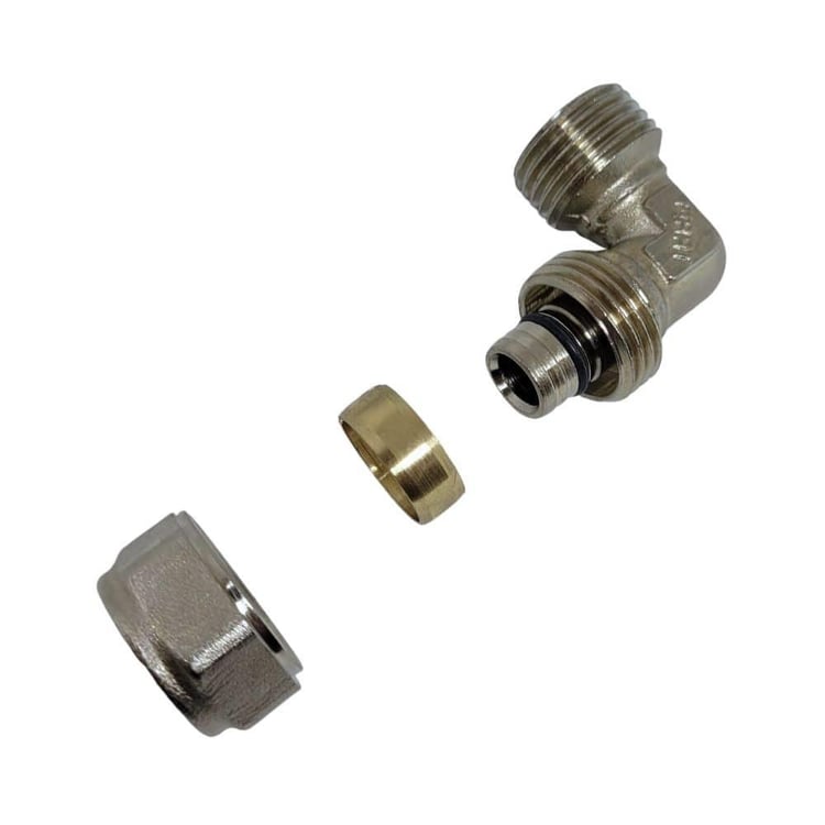 Mobil Tesisat Ek Parçalar-Fırat-1/2x16 mm Pex Dış Dişli Dirsek-pexdd1615