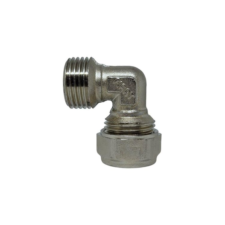 Mobil Tesisat Ek Parçalar-Fırat-1/2x16 mm Pex Dış Dişli Dirsek-pexdd1615