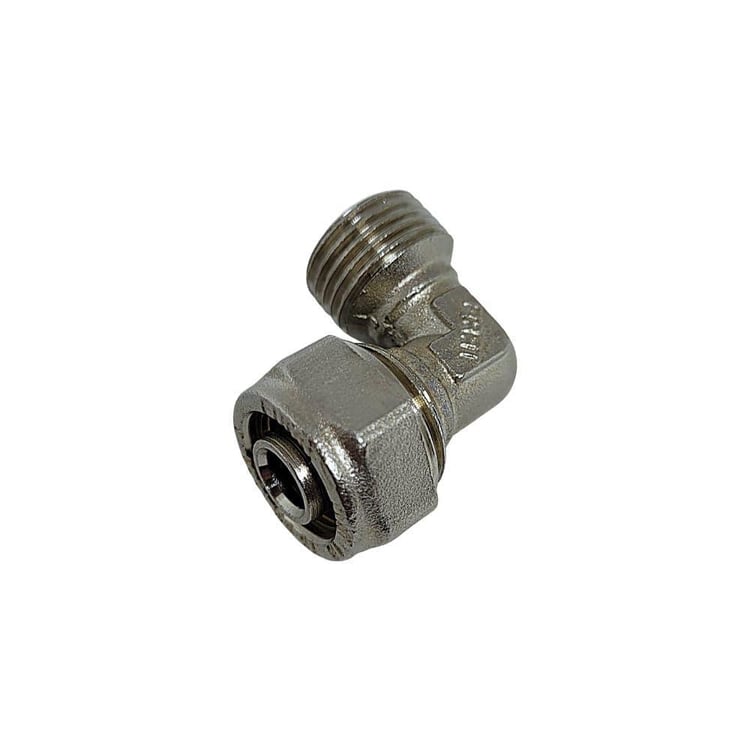 Mobil Tesisat Ek Parçalar-Fırat-1/2x16 mm Pex Dış Dişli Dirsek-pexdd1615