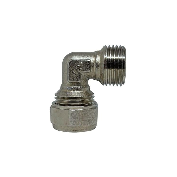 Mobil Tesisat Ek Parçalar-Fırat-1/2x16 mm Pex Dış Dişli Dirsek-pexdd1615
