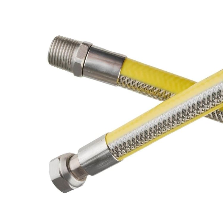 Gaz Flex ve Hortumaları-Diğer-150 cm Doğalgaz Flexi Ocak Bağlantı Hortumu 1/2x1/2-flex-15150