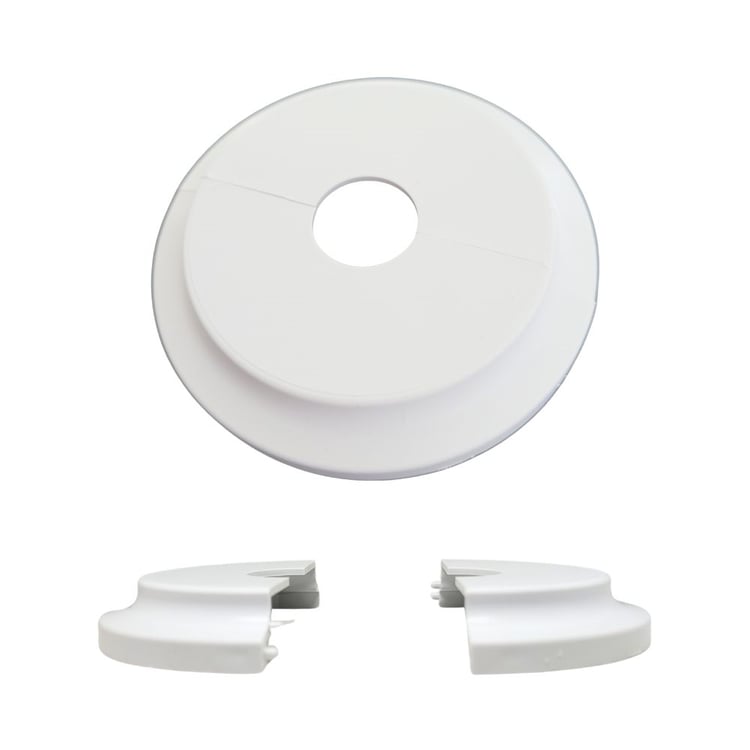 rozet-b16-16 mm Beyaz Boru Gizleme Rozeti